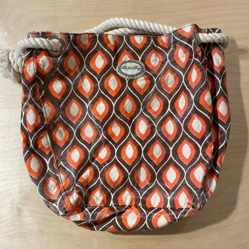 Be For Bag Orange Patterned Bag (MV)